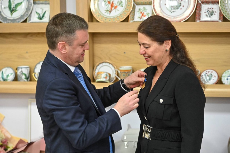 Генеральный директор Императорского фарфорового завода отмечает юбилей