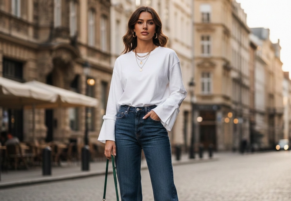 Браслетные рукава: новый тренд футболок от Хейли Бибер на 2026 год