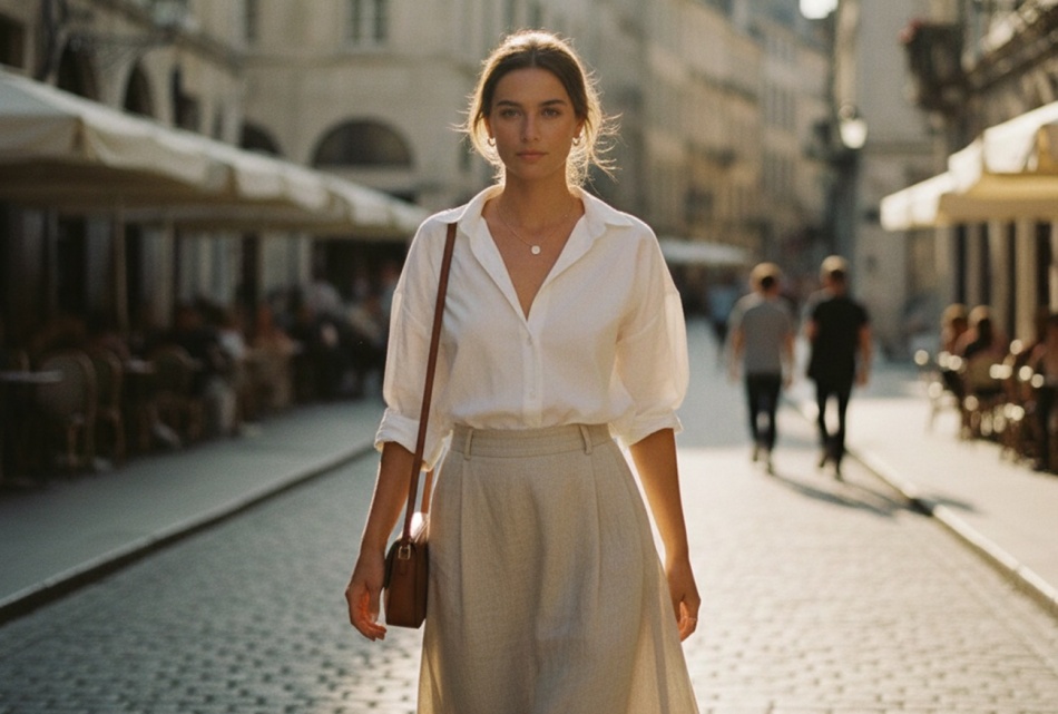 Три стильных образа с белой рубашкой и юбкой из коллекции Dior весна-лето 2026