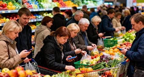 Поход в магазин или доставка: где петербуржцы покупают продукты сегодня