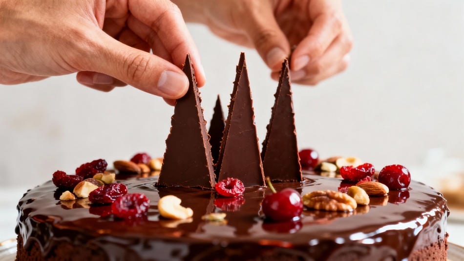 Как приготовить шоколадный торт с вишней и орехами для особого случая