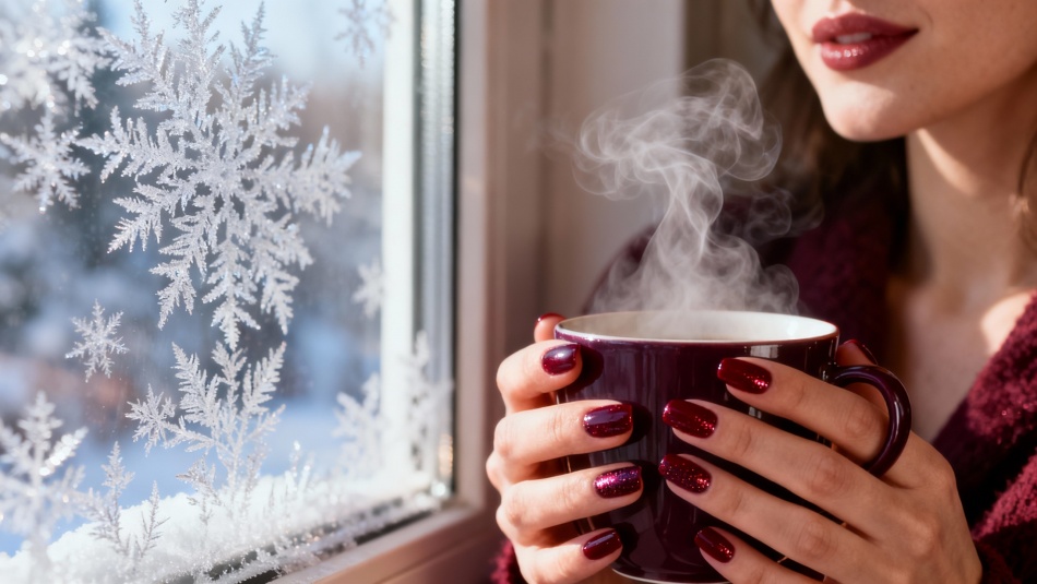 Шесть главных оттенков для маникюра в феврале 2026: от винного до нежного шиммера