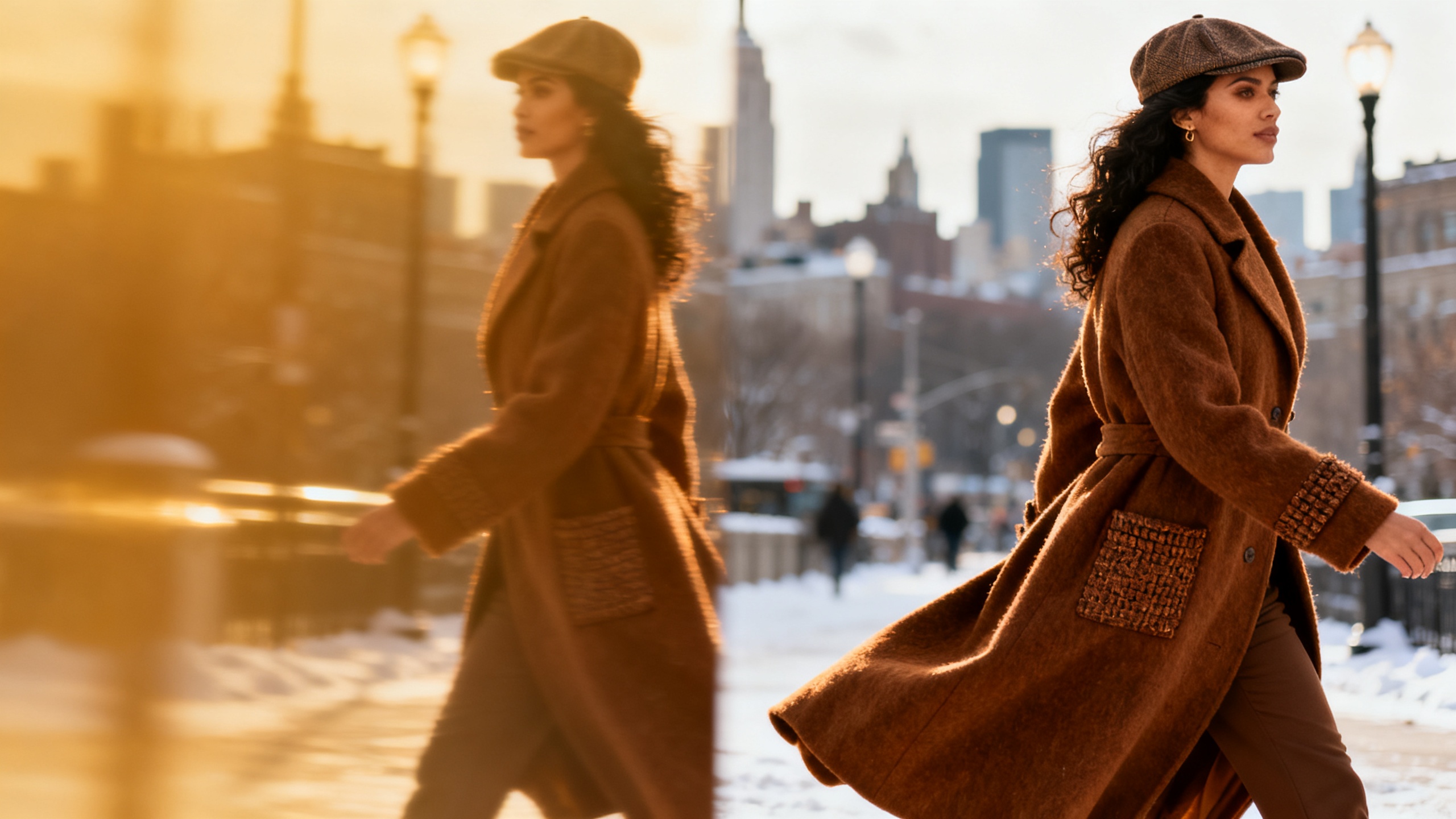 как носить кепи зимой