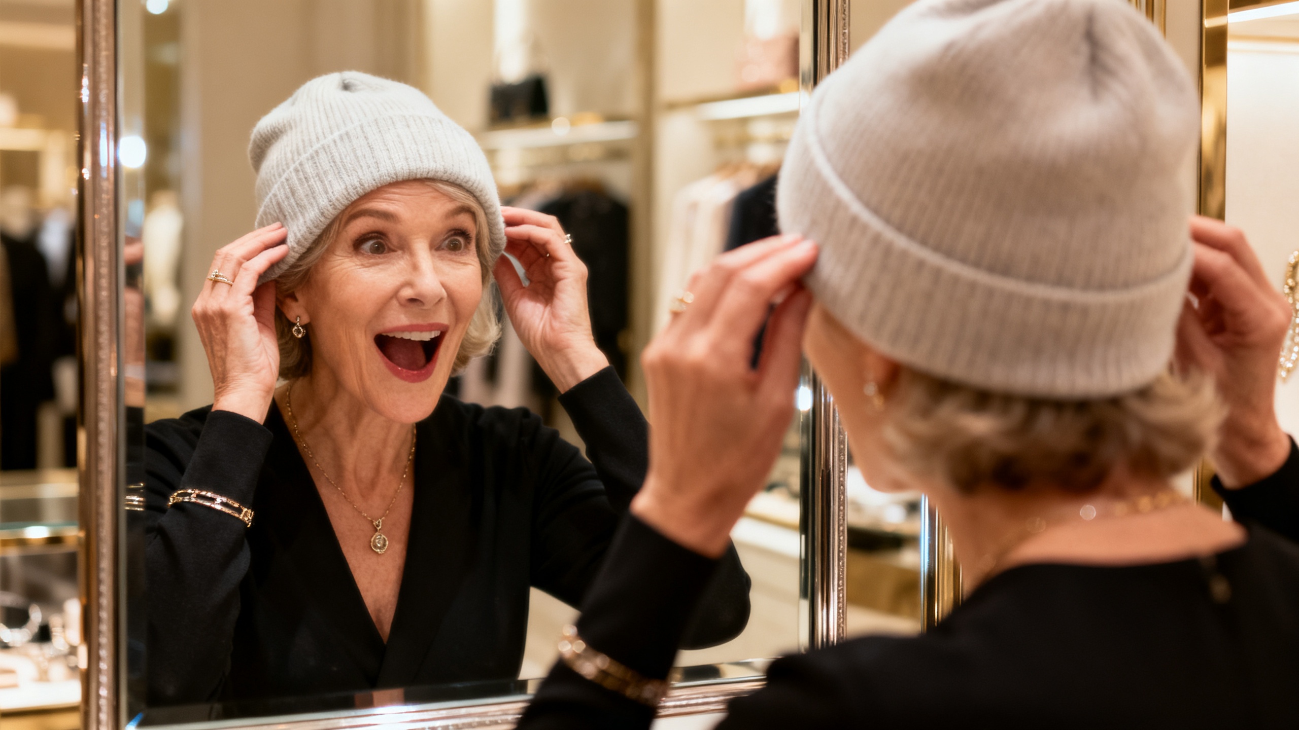 шапка для женщин 50+