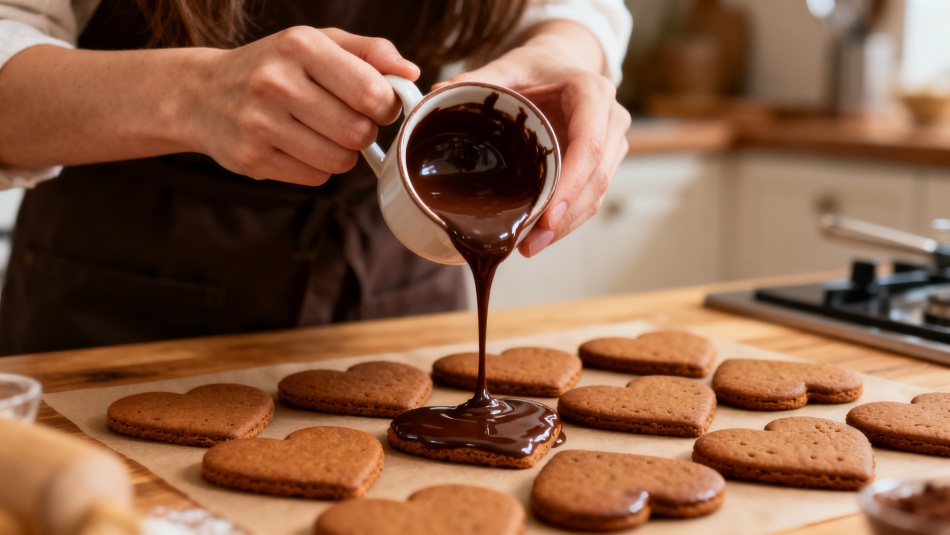 Как испечь пряники-сердечки для любимого: пошаговый рецепт с шоколадной глазурью