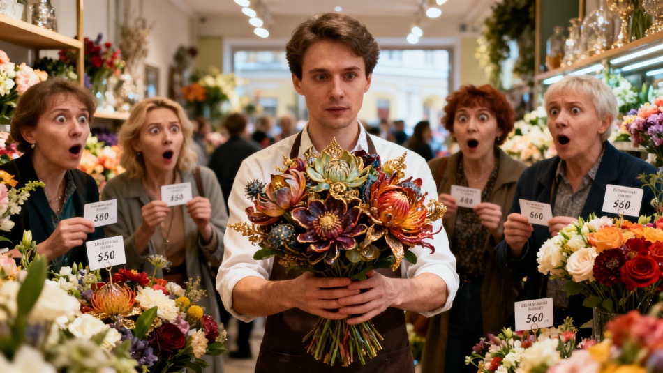 Цветы к 14 февраля в Петербурге подорожали почти вдвое