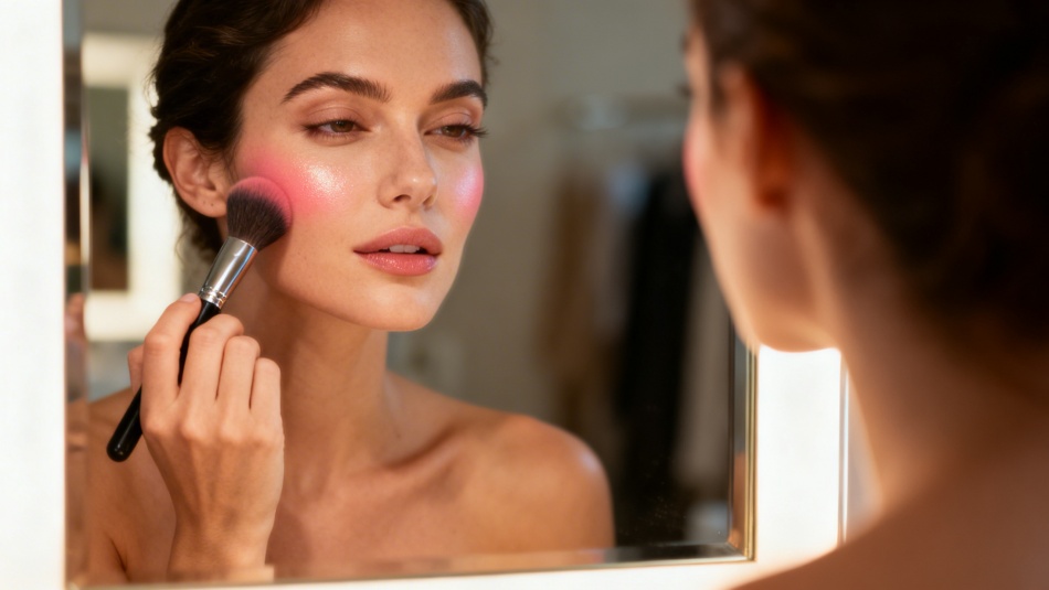В макияже смещается акцент: румяна вытесняют контуринг