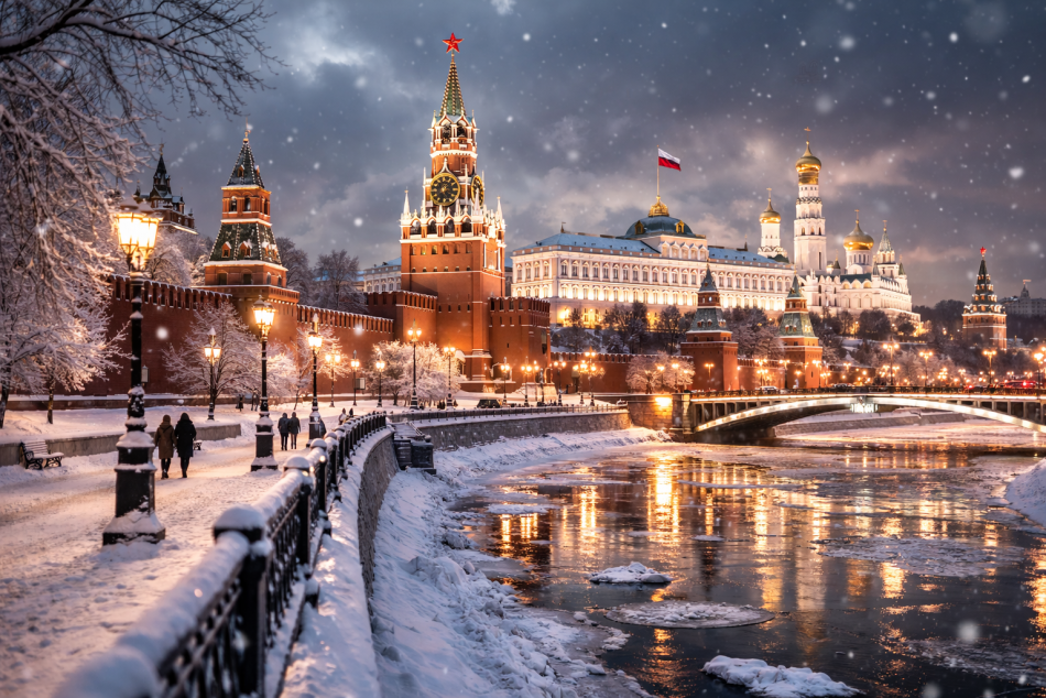 Владимир Путин почтил память у Кремлевской стены в День защитника Отечества