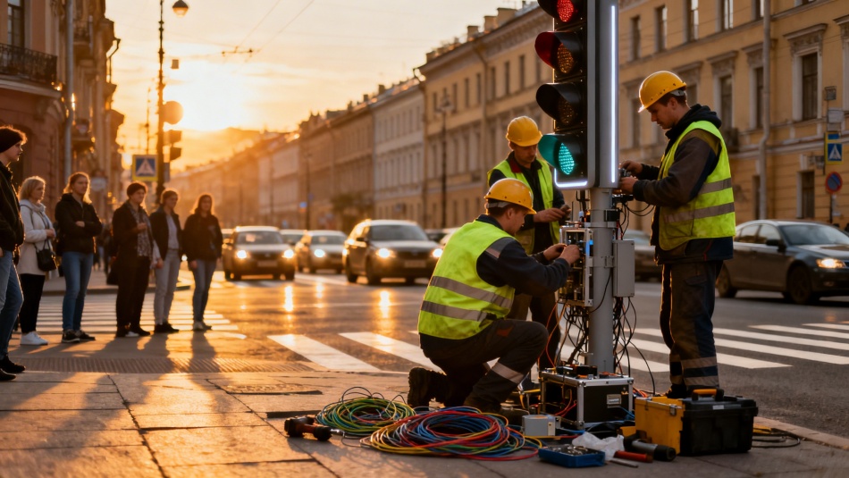В Петербурге появятся десятки новых светофоров с умным управлением к 2026 году