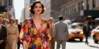 Платье с принтом стало главным героем Недели моды в Нью-Йорке 2026