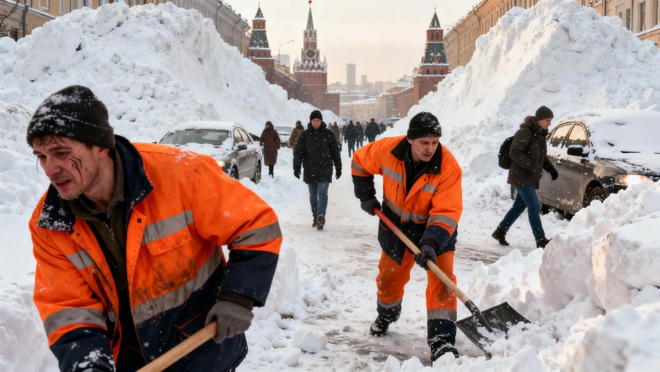 Снегопады в Москве и Петербурге: рекорды февраля и борьба с сугробами
