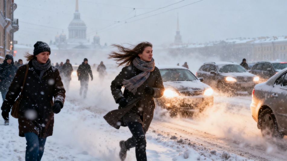 В Петербурге ожидается резкая смена погоды с метелью и дождем