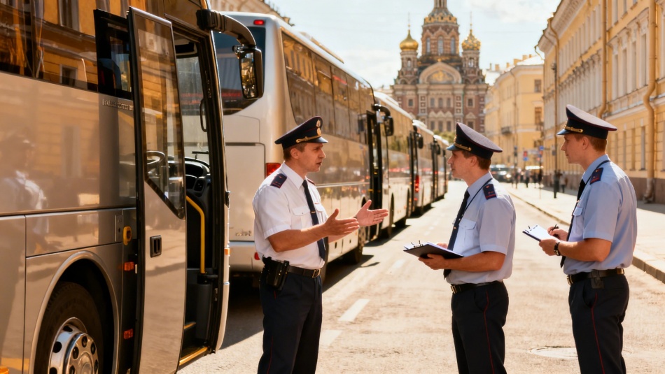 Где туристические автобусы могут бесплатно парковаться в центре Петербурга в 2026 году