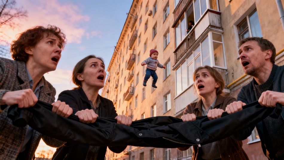 В Петербурге медсестра спасла малыша, выпавшего с десятого этажа