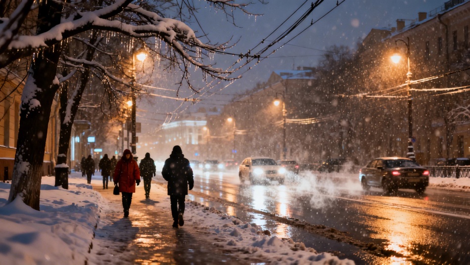В Петербурге ожидаются снег и мокрый снег из-за теплого фронта 3 марта