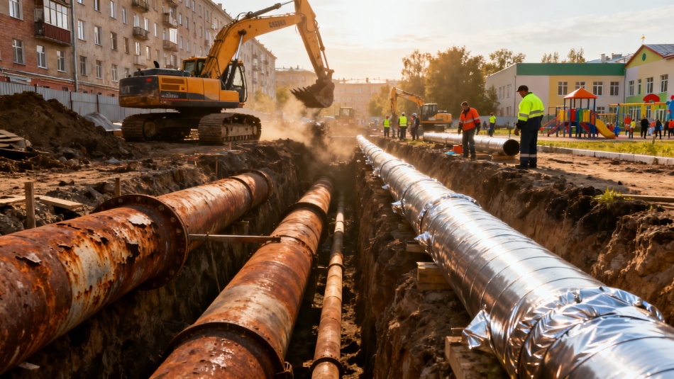 В Приморском районе стартовала масштабная реконструкция теплосетей на 13 километров