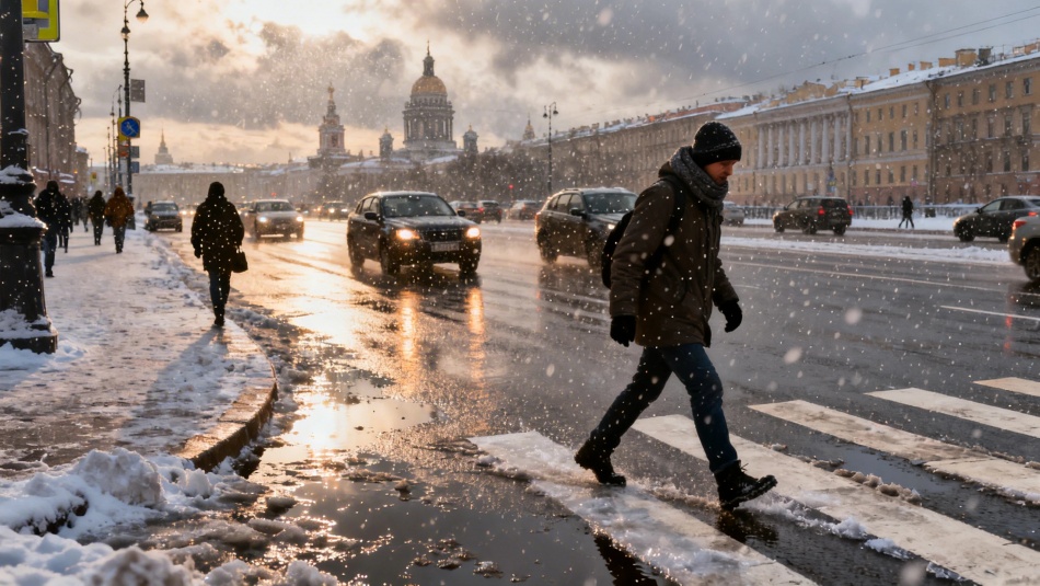 В Петербурге 5 марта ожидается мокрый снег и кратковременные прояснения