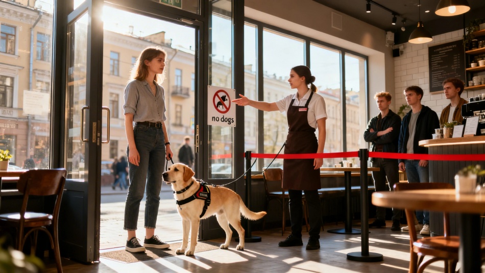 В России разъяснили, можно ли посещать магазины и кафе с собаками