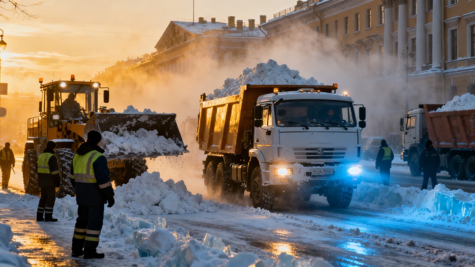 В Петербурге стало меньше жалоб на уборку снега этой зимой