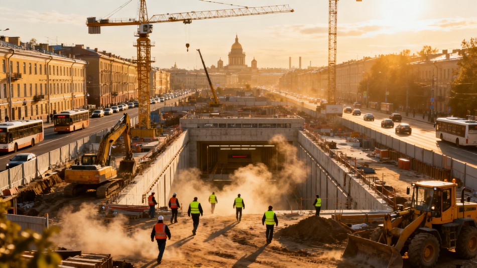 Станция метро «Богатырский проспект» откроется в Петербурге к 2029 году