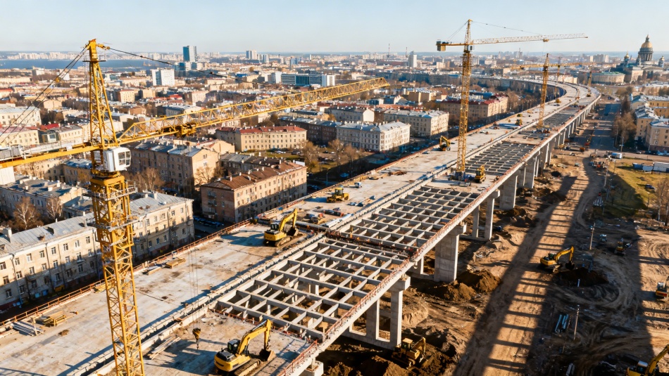 В Петербурге стартует строительство новых этапов ШМСД на 14 километров