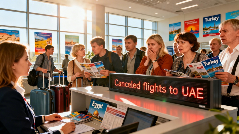 Россияне массово перебронируют отмененные туры в ОАЭ на Египет и Турцию