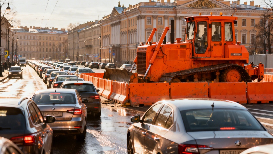В Петербурге временно перекроют ключевые улицы из-за реконструкции сетей