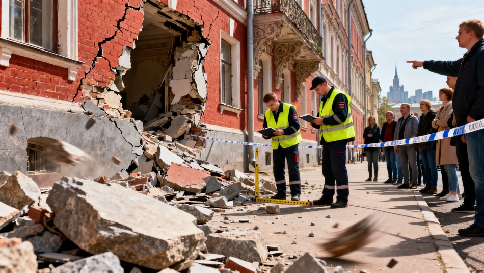 В Петербурге после обрушения фасада особняка Салова усилили проверки зданий
