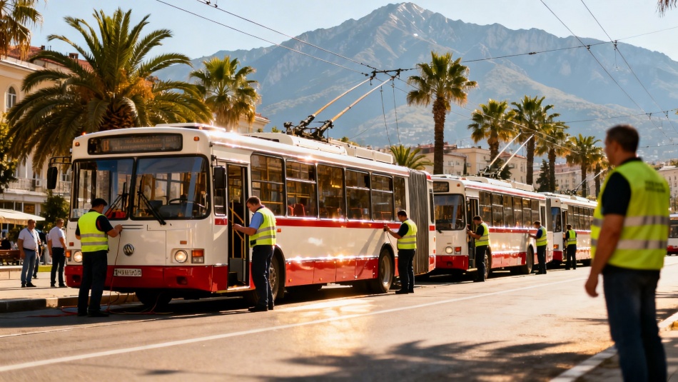 Петербург отправил в Сухум партию обновленных троллейбусов для города