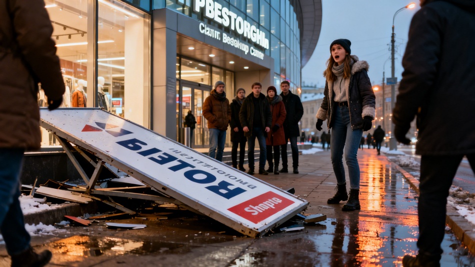 В Петербурге монтажник ответит в суде за падение вывески на девушку
