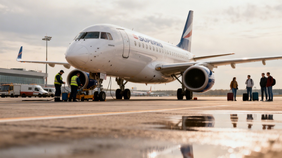 Пассажиры аварийно севшего Superjet из Пулково добрались до Мурманска резервным рейсом