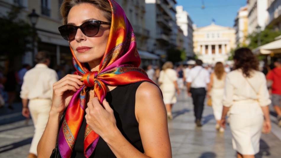 Мандиль возвращается: как аксессуар из прошлого стал трендом весны и осени