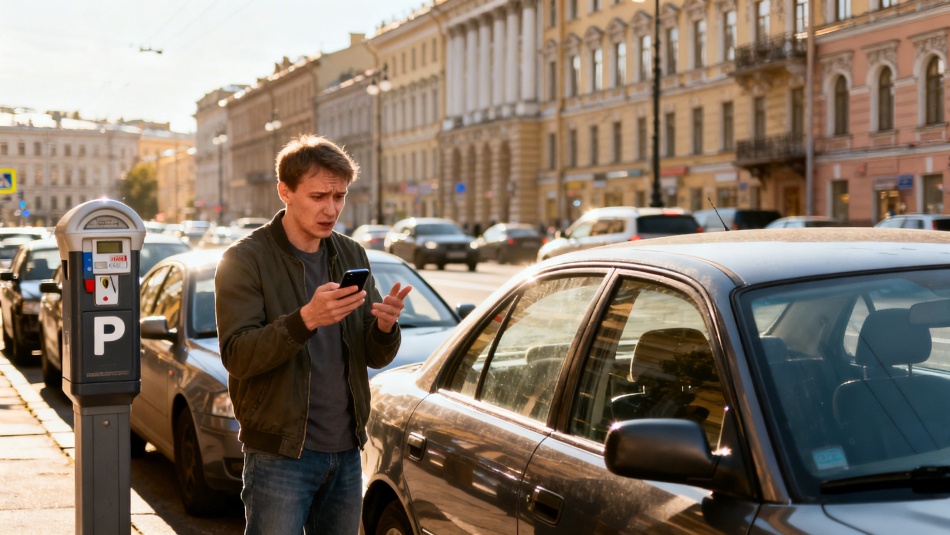 В центре Петербурга массово жалуются на сбои при оплате парковки