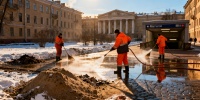 В Петербурге стартовала масштабная уборка после зимы по распоряжению ГАТИ