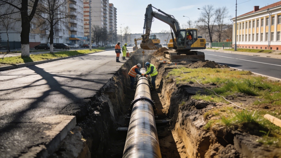 На Шуваловском проспекте обновили теплосеть для 32 тысяч жителей