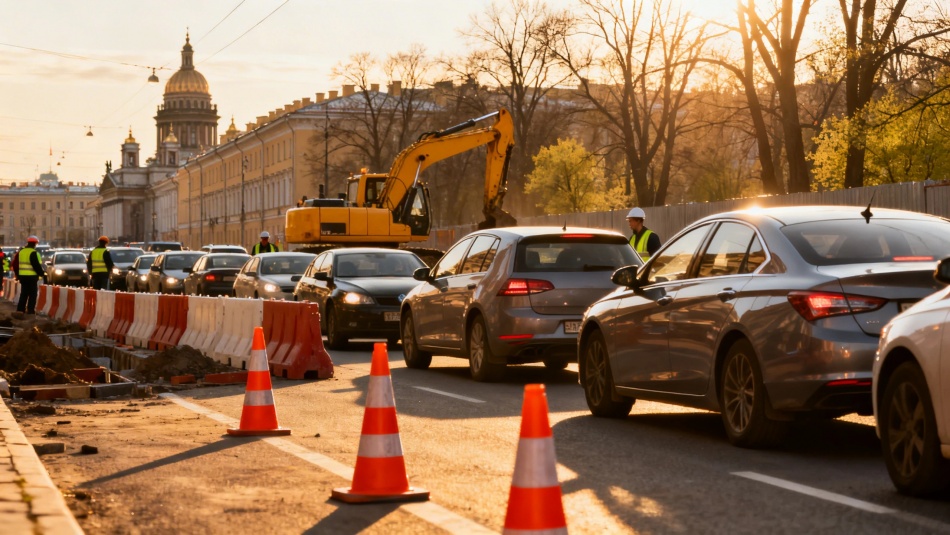 В Московском районе Петербурга перекроют движение на три месяца из-за работ