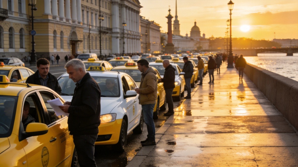 В Петербурге число такси выросло втрое за пять лет