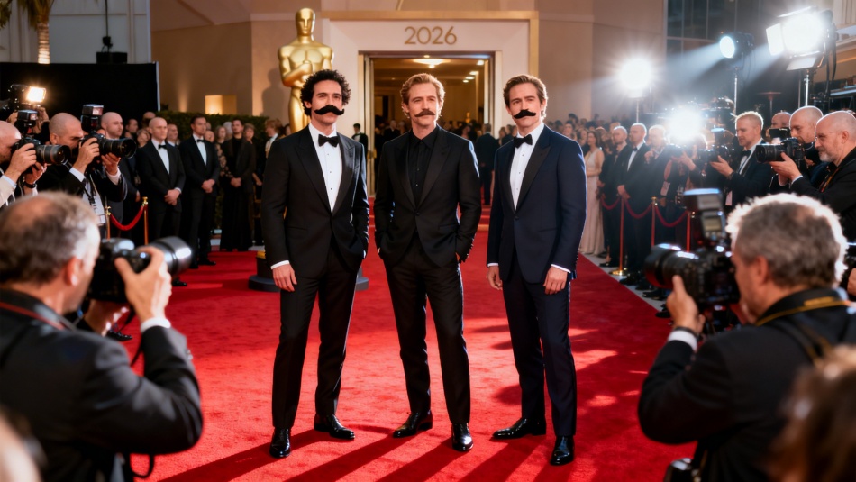 Усы на «Оскаре» 2026: как Ди Каприо и Шаламе задали новый тренд мужской моды