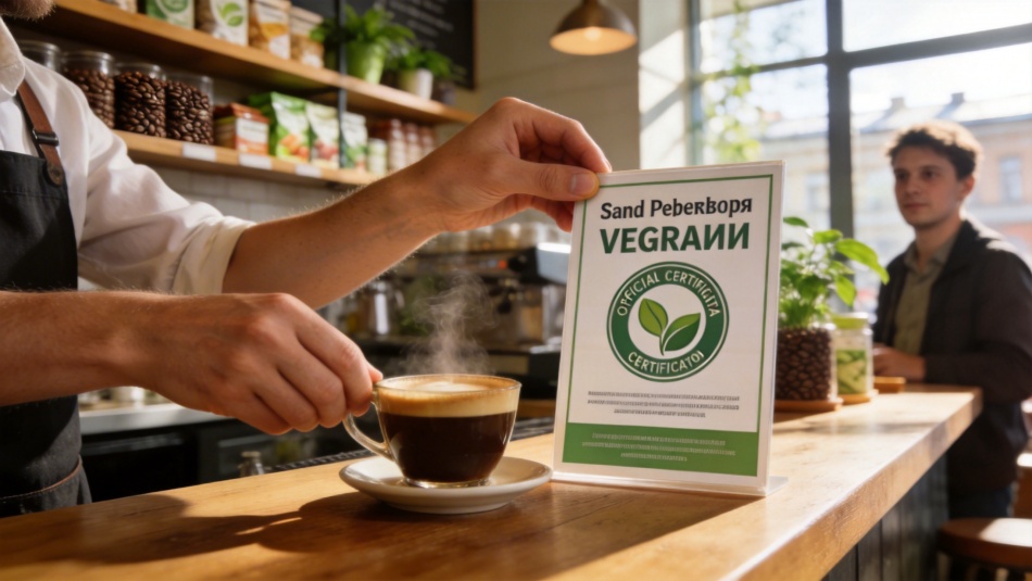 В Петербурге впервые выдали сертификат на веганский кофе