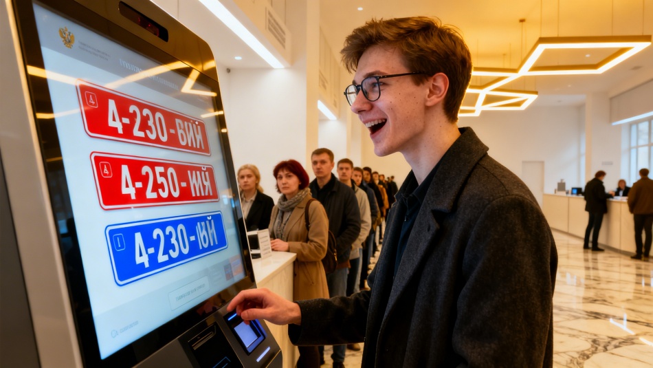 В России введут платное бронирование автомобильных номеров через госуслуги