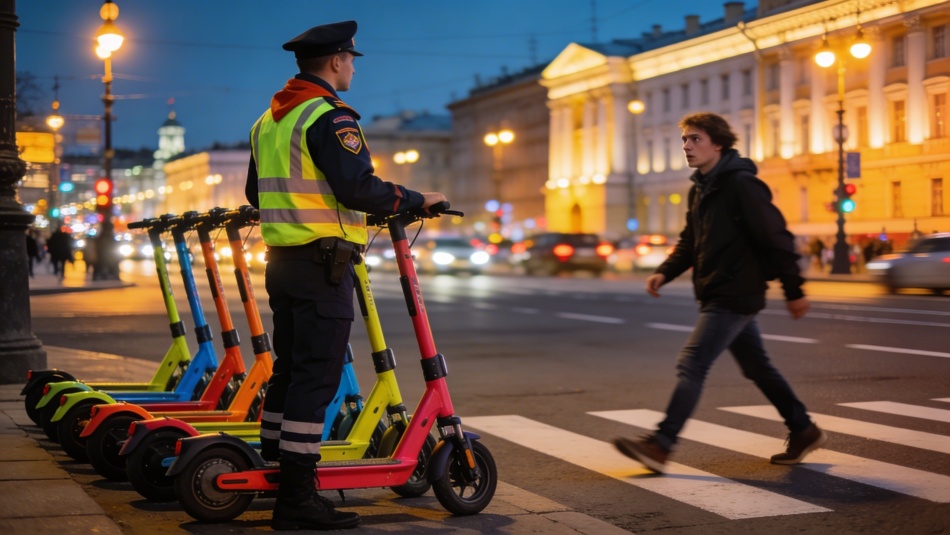 Юрент усилил контроль за электросамокатами и защиту пешеходов в Петербурге
