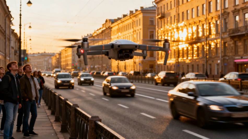 Дроны для проверки воздуха появились над Митрофаньевским шоссе в Петербурге