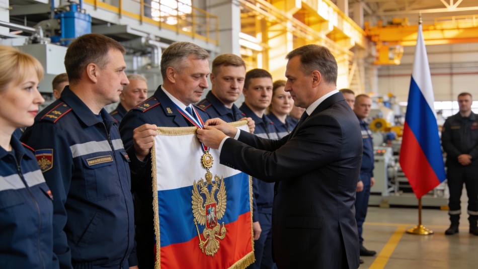 Орден Александра Невского вручен коллективу «НПО Спецматериалов» в Петербурге