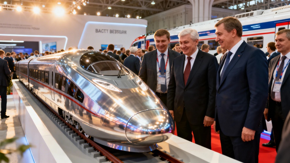 В Петербурге показали макет первого отечественного скоростного поезда