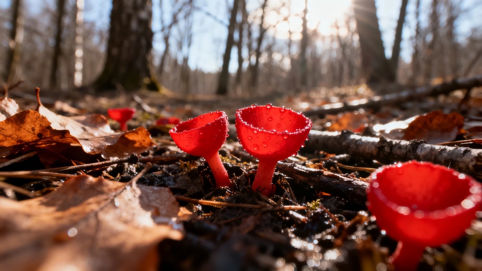 В Ленобласти стартовал сезон первых весенних грибов саркосциф