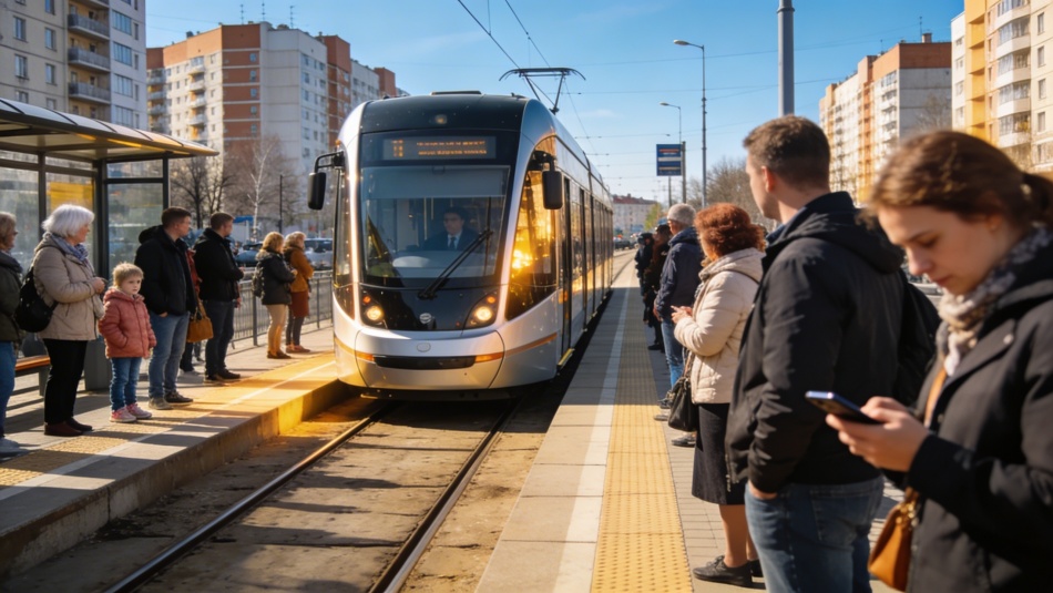 Трамвай «Славянка» в Петербурге близок к миллиону пассажиров за 100 дней