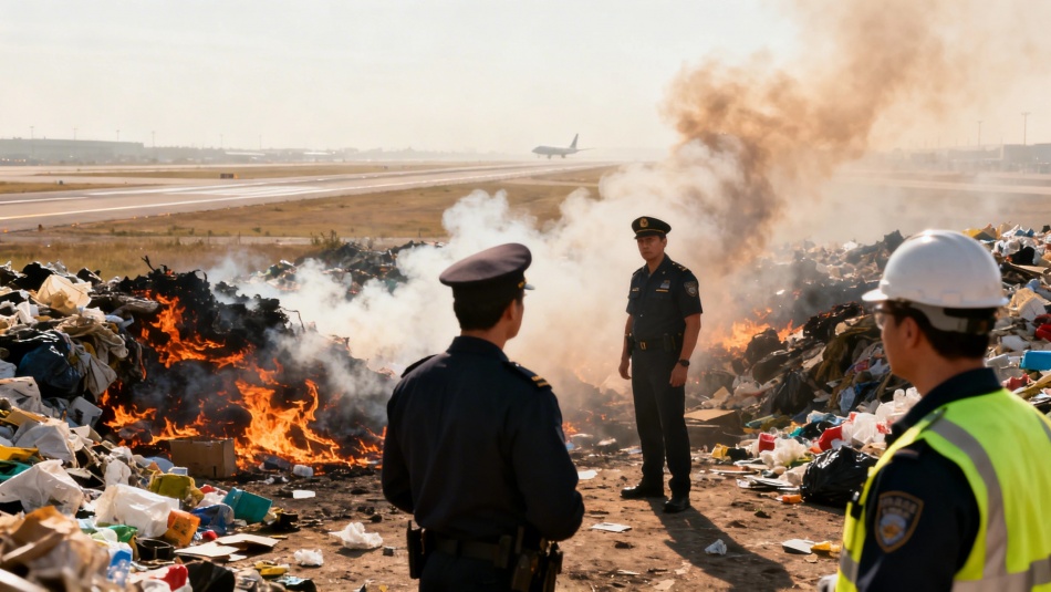 Экологи и приставы начали рейд на опасной свалке у Пулково