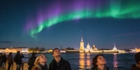 Петербуржцы могли увидеть северное сияние вечером 2 апреля