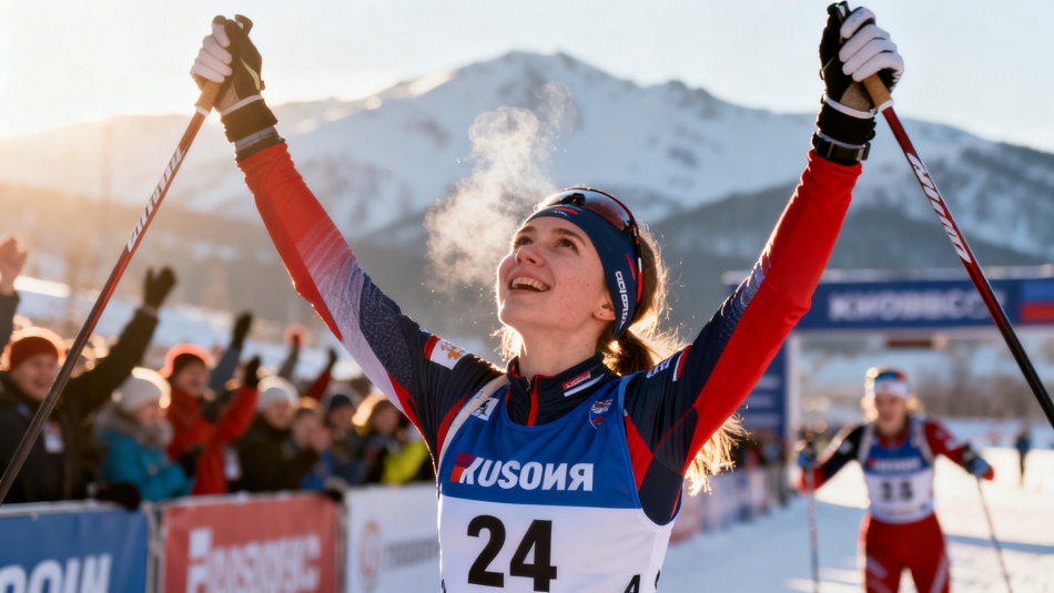 Алина Пеклецова впервые стала обладательницей Кубка России по лыжным гонкам
