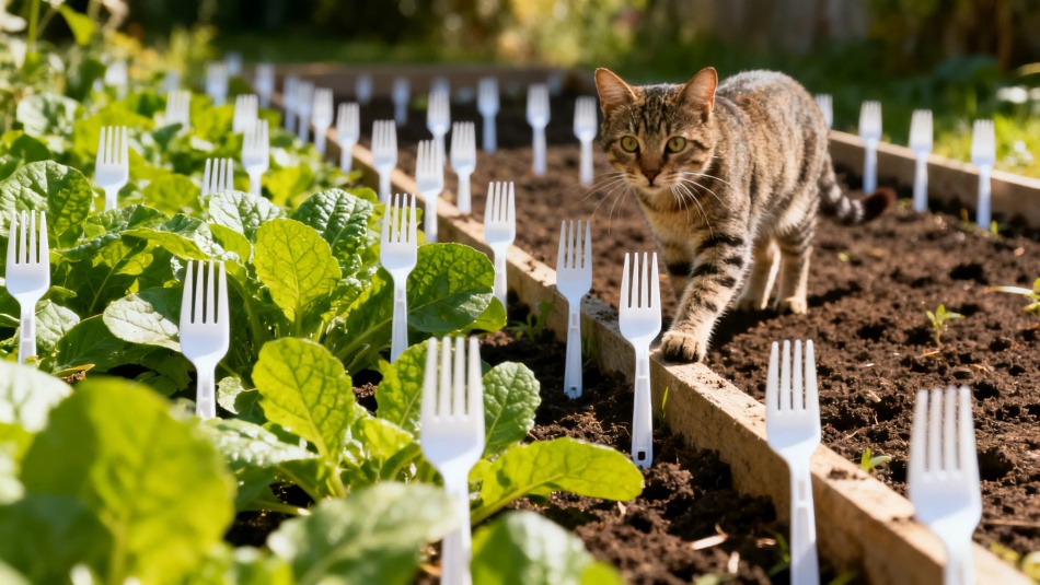 Пластиковые вилки на грядках: неожиданный способ защиты растений